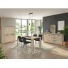 Buffet haut THEMIS en décor chêne ivoire