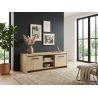 Meuble TV 160 cm THEMIS en décor chêne ivoire