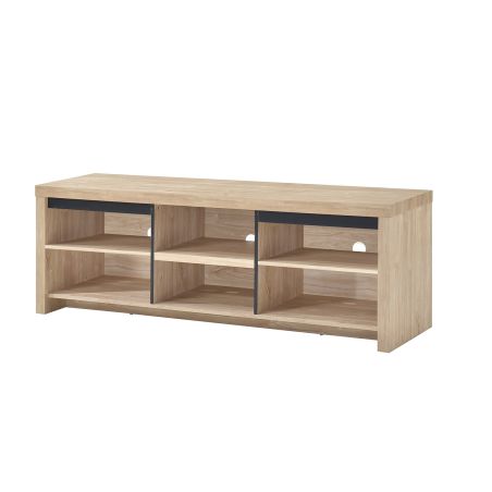 Meuble TV 160 cm THEMIS en décor chêne ivoire