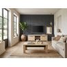 Meuble TV 160 cm THEMIS en décor chêne ivoire