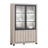 Vitrine contemporaine 132 cm MAGIKA avec 4 portes
