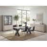 Vitrine contemporaine 132 cm MAGIKA avec 4 portes