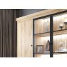Vaisselier GABRIEL LIGHT avec 6 portes pleines, 2 portes vitrées et 4 tiroirs