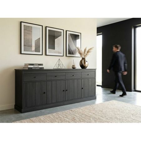 Buffet GABRIEL DARK en décor chêne noir