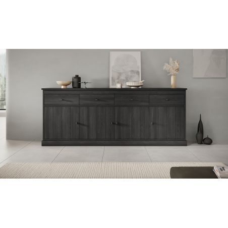 Buffet GABRIEL DARK en décor chêne noir