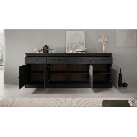 Buffet GABRIEL DARK en décor chêne noir