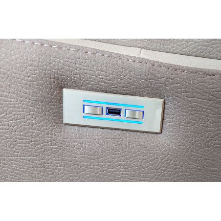 Fauteuil relax électrique SUSY en tissu bicolore avec port USB