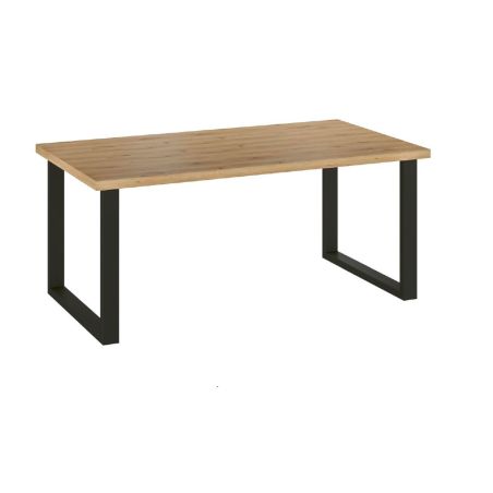 Salle à manger complète GABRIEL LIGHT en décor chêne clair avec table 210 cm et LED