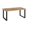 Salle à manger complète GABRIEL LIGHT en décor chêne clair avec table 210 cm sans LED