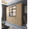 Vaisselier GABRIEL LIGHT avec 6 portes pleines, 2 portes vitrées et 4 tiroirs
