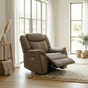 Fauteuil 1 place DOVER en tissu avec relax électrique