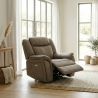 Fauteuil 1 place DOVER en tissu avec relax électrique
