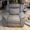 Fauteuil 1 place DOVER en tissu avec relax électrique
