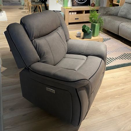 Fauteuil 1 place DOVER en tissu avec relax électrique