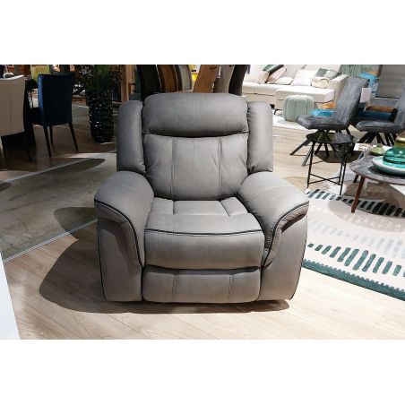 Fauteuil 1 place DOVER en tissu avec relax électrique