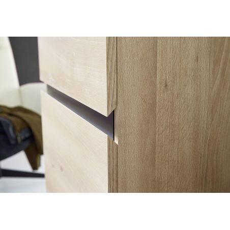 Armoire d’entrée LISANDRE 200 cm coloris hêtre