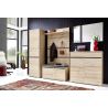 Armoire d’entrée LISANDRE 200 cm coloris hêtre