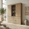 Vaisselier GABRIEL LIGHT avec 5 portes pleines, 1 porte vitrée et 3 tiroirs