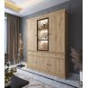 Vaisselier GABRIEL LIGHT avec 5 portes pleines, 1 porte vitrée et 3 tiroirs
