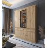 Vaisselier GABRIEL LIGHT avec 5 portes pleines, 1 porte vitrée et 3 tiroirs