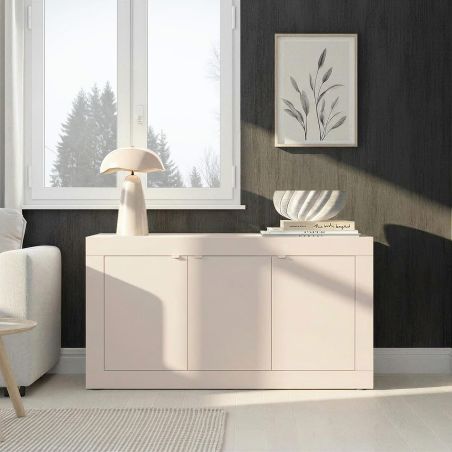Buffet 160 cm BERGAME CACHEMIRE avec 3 portes