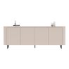 Buffet 230 cm LAGUNA avec 4 portes en coloris cachemire