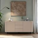 Buffet 180 cm LAGUNA avec 2 portes et 3 tiroirs en coloris cachemire