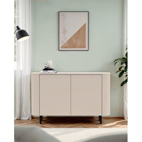 Buffet 130 cm LAGUNA avec 2 portes en coloris cachemire