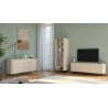 Meuble TV 180 cm LAGUNA avec 3 portes en coloris cachemire