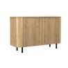 Buffet 130 cm LUCIUS avec 2 portes en décor chêne cadiz