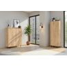 Colonne 80 cm LUCIUS avec 1 porte en décor chêne cadiz