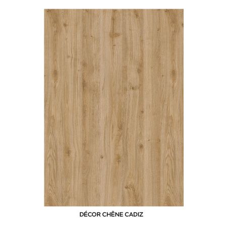 Meuble TV 180 cm LUCIUS avec 3 portes en décor chêne cadiz