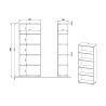 Etagère de bureau 4248 PRADES en coloris graphite