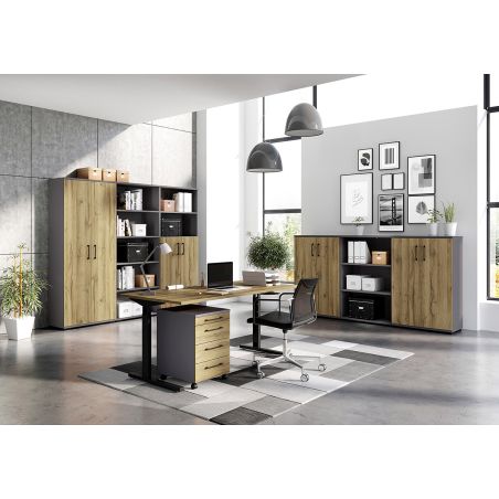 Etagère de bureau 4248 PRADES en coloris graphite