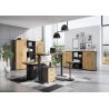 Armoire de bureau 4250 PRADES en décor chêne Grandson et graphite