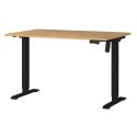 Bureau 8022 PRADES 120 cm réglable en hauteur électriquement, décor chêne Grandson