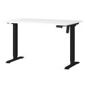 Bureau 8022 PRADES 120 cm réglable en hauteur électriquement, coloris blanc
