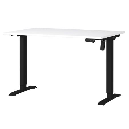 Bureau 8022 PRADES 120 cm réglable en hauteur électriquement, coloris blanc