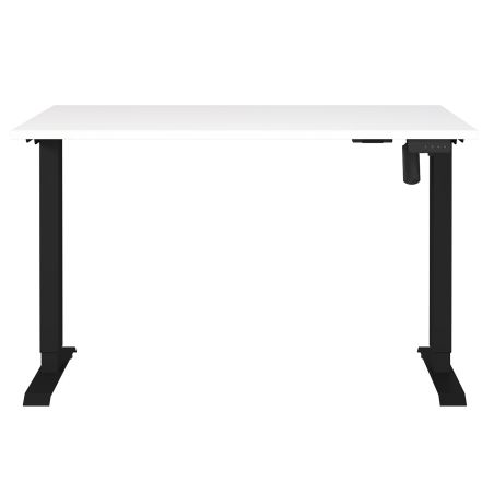 Bureau 8022 PRADES 120 cm réglable en hauteur électriquement, coloris blanc