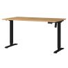 Bureau 8023 PRADES 140 cm réglable en hauteur électriquement, décor chêne Grandson