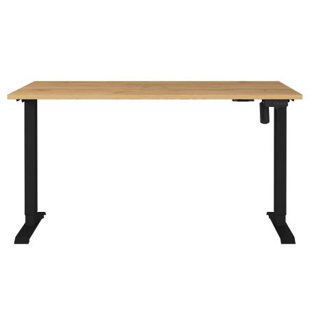Bureau 8023 PRADES 140 cm réglable en hauteur électriquement, décor chêne Grandson