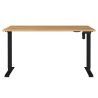 Bureau 8023 PRADES 140 cm réglable en hauteur électriquement, décor chêne Grandson