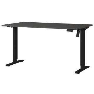 Bureau 8023 PRADES 140 cm réglable en hauteur électriquement, coloris graphite