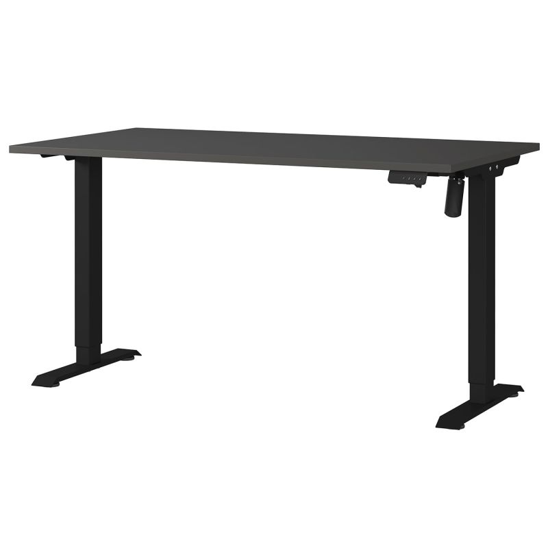 Bureau 8023 PRADES 140 cm réglable en hauteur électriquement, coloris graphite