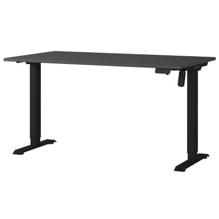 Bureau 8023 PRADES 140 cm réglable en hauteur électriquement, coloris graphite