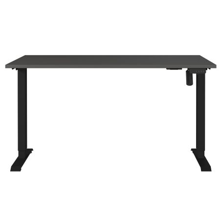 Bureau 8023 PRADES 140 cm réglable en hauteur électriquement, coloris graphite