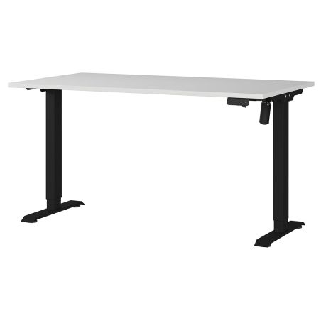Bureau 8023 PRADES 140 cm réglable en hauteur électriquement, coloris gris clair