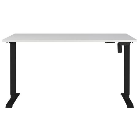 Bureau 8023 PRADES 140 cm réglable en hauteur électriquement, coloris gris clair