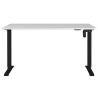 Bureau 8023 PRADES 140 cm réglable en hauteur électriquement, coloris gris clair