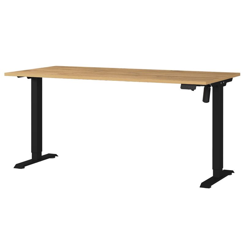 Bureau 8024 PRADES 160 cm réglable en hauteur électriquement, décor chêne Grandson
